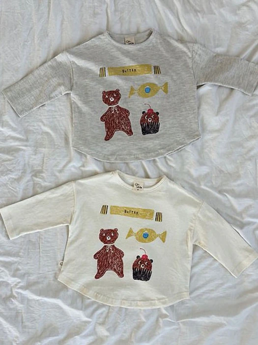 Bear Drawing Single Tee by Oh lavie for Child - catalog view