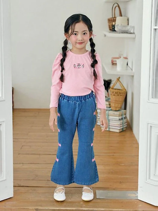 Ribbon Embroidery Flare Pants Ribbon Embroidery Flare Pants by Bbb for Child - catalog view