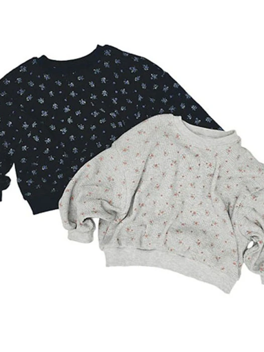Flower Waffle Sweatshirt Flower Waffle Sweatshirt by Hanab for Child - catalog view