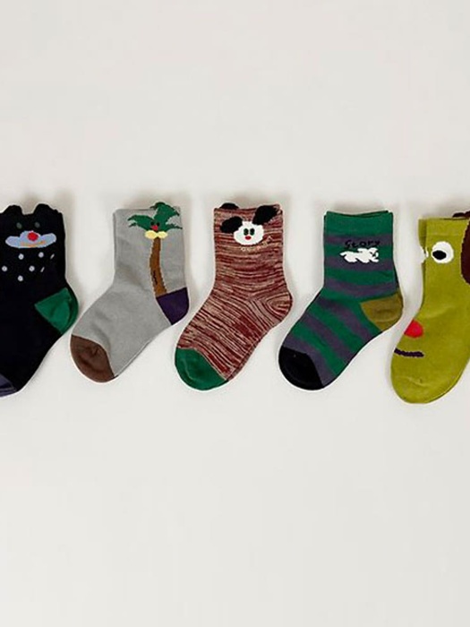 Palm Tree Socks Set Palm Tree Socks Set by V Bunny for Child - catalog view