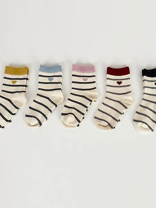Stripe Heart Socks Set Stripe Heart Socks Set by V Bunny for Child - catalog view
