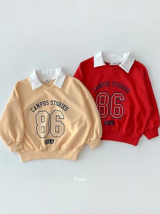 Campus Collar Sweatshirt Campus Collar Sweatshirt by Dsaint for Child - catalog view