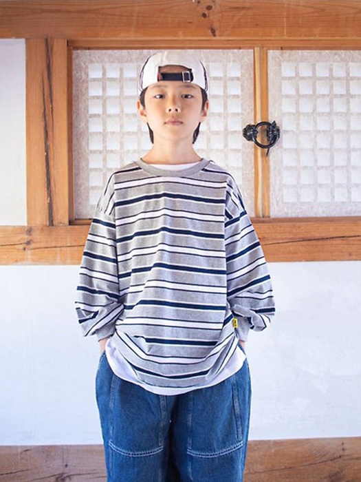 Striped Boxy Tee Striped Boxy Tee by Ame for Child - catalog view