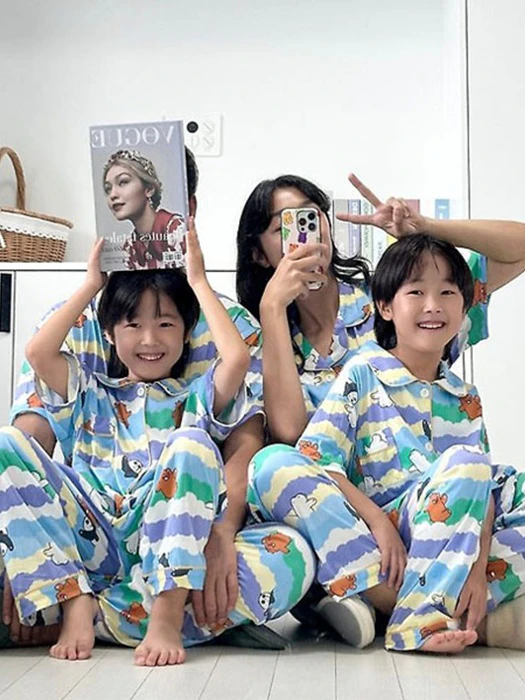 Cloud Bear Sleepwear (mom & dad) Cloud Bear Sleepwear (mom & dad) by Little Rabbit for Mom + child - catalog view