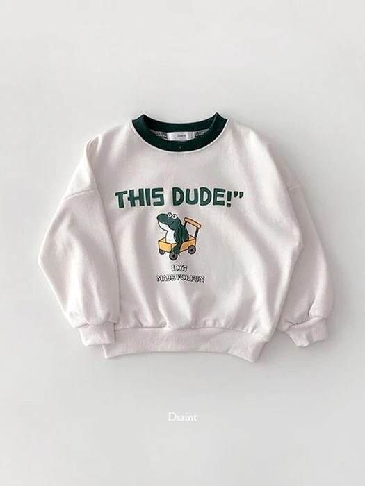 Dudi Frog Sweatshirt Dudi Frog Sweatshirt by Dsaint for Child - catalog view