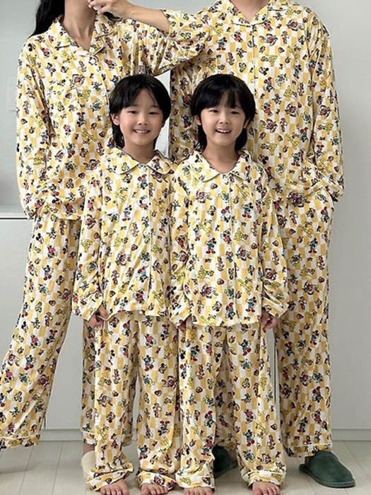 Yellow DS Sleepwear (mom & dad) Yellow DS Sleepwear (mom & dad) by Little Rabbit for Mom + child - catalog view