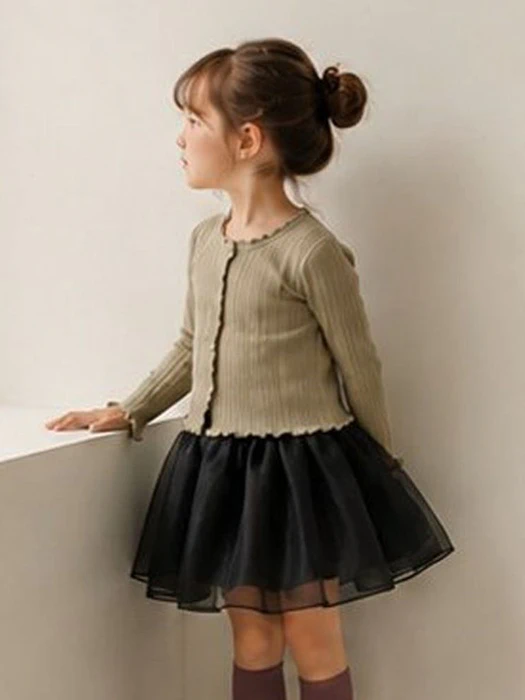 Ribbed Cardigan Set Ribbed Cardigan Set by Flower J for Child - catalog view