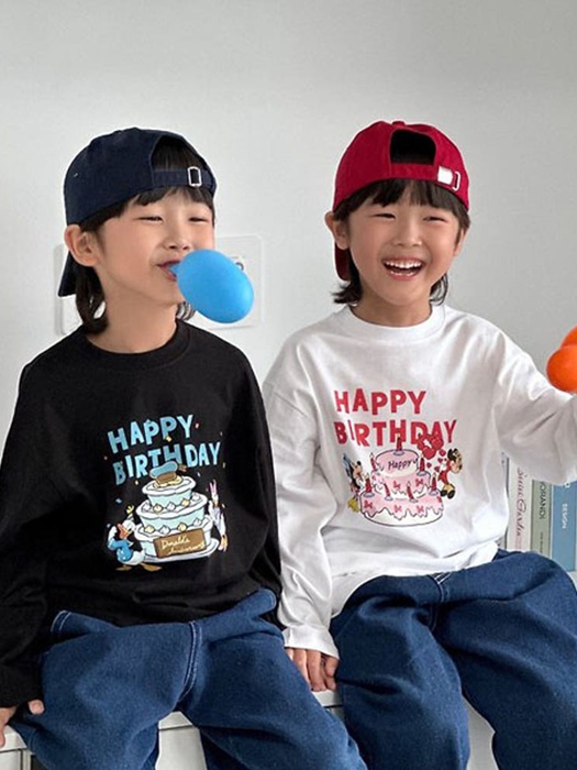 Happy Birthday Tee (Long Sleeve) Happy Birthday Tee (Long Sleeve) by Little Rabbit for Child - catalog view