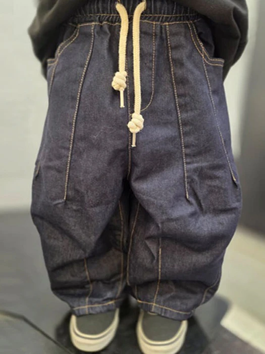 Curved Denim Pants Curved Denim Pants by Decide Kids for Child - catalog view