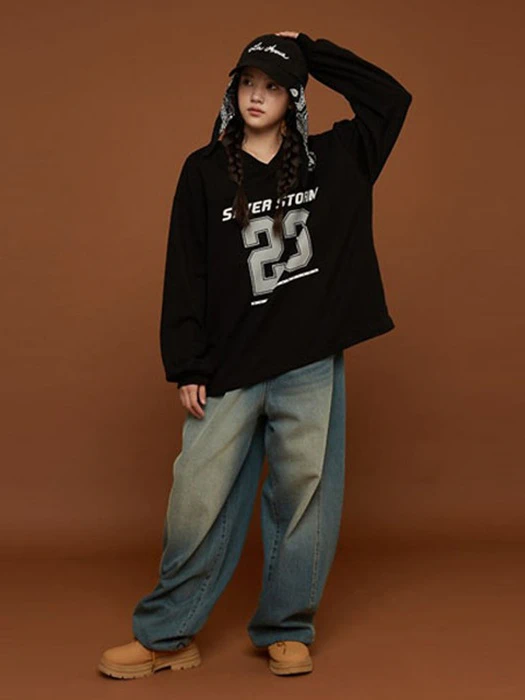 Curved Denim Pants Curved Denim Pants by Seventeen for Child - catalog view