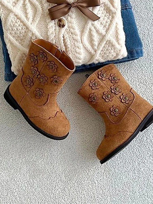 Naru Flower Suede Boots Naru Flower Suede Boots by Namoo & Kids for Child - catalog view