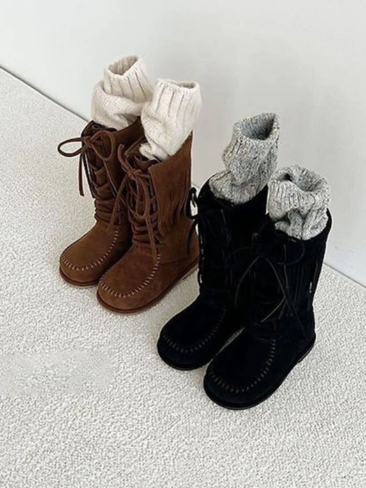 Hanna Tassel Boots (Fleece Lining) Hanna Tassel Boots (Fleece Lining) by Namoo & Kids for Child - catalog view