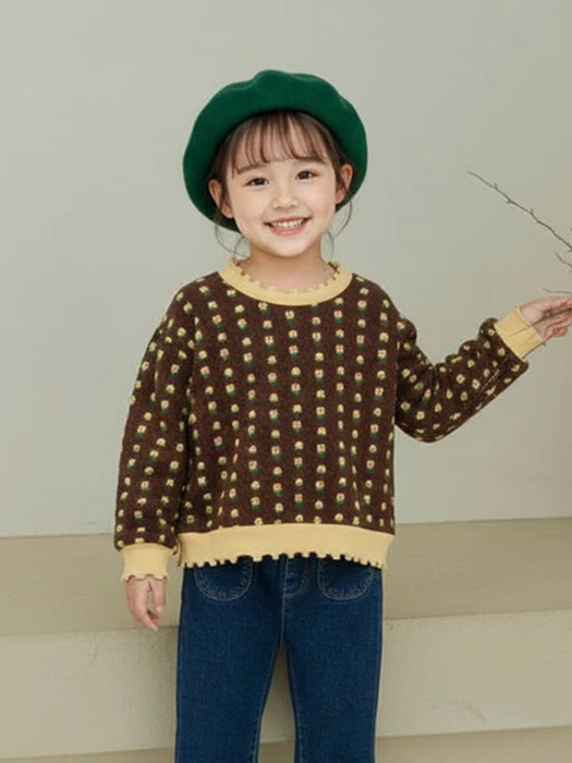 Jacquard Sweatshirt Jacquard Sweatshirt by Orange Mom for Child - catalog view
