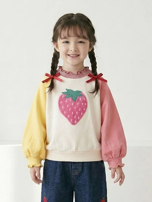 Boucle Strawberry Tee Boucle Strawberry Tee by Orange Mom for Child - catalog view