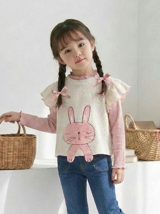 Rabbit Waffle Vest by Orange Mom for Child - catalog view