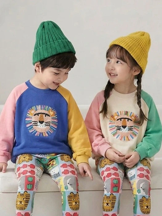 Boucle Lion Face Tee Boucle Lion Face Tee by Orange Mom for Child - catalog view