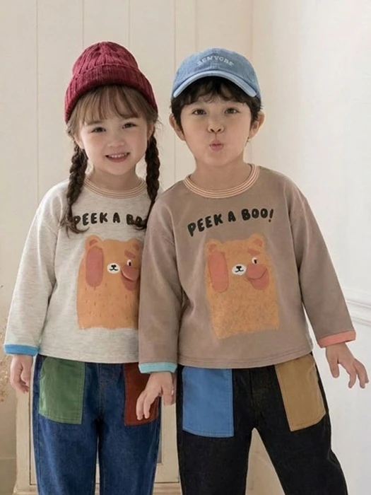 3D Bear Binding Tee 3D Bear Binding Tee by Orange Mom for Child - catalog view