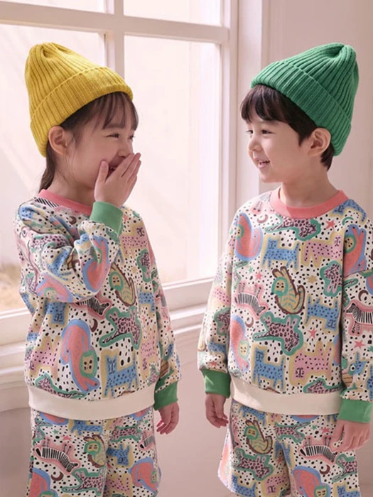 Printed Animal Sweatshirt by Orange Mom for Child - catalog view