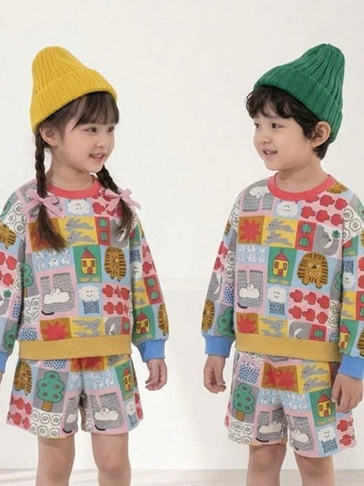 Printed Sweatshirt Printed Sweatshirt by Orange Mom for Child - catalog view
