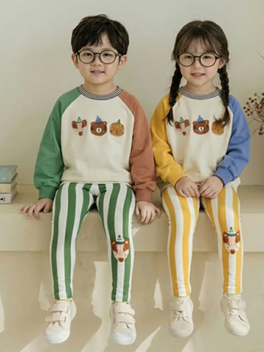 Boucle Raccoon Leggings by Orange Mom for Child - catalog view