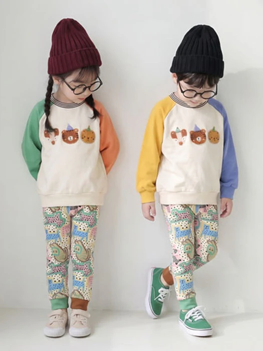 Animal Colorblock Tight Pants by Orange Mom for Child - catalog view