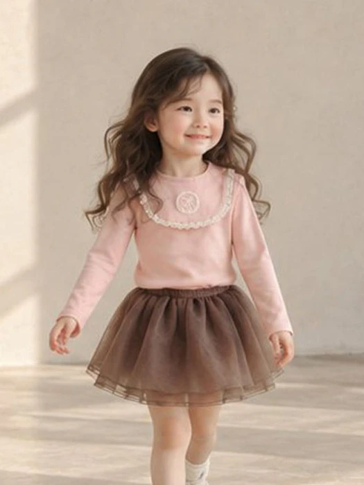Ribbon Patch Tee Ribbon Patch Tee by Flower J for Child - catalog view