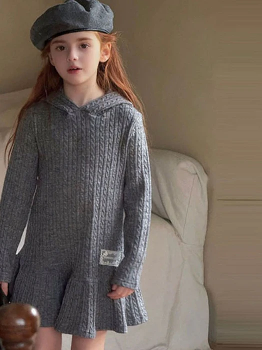 Oz Hooded Knit Dress Oz Hooded Knit Dress by Ante J for Child - catalog view