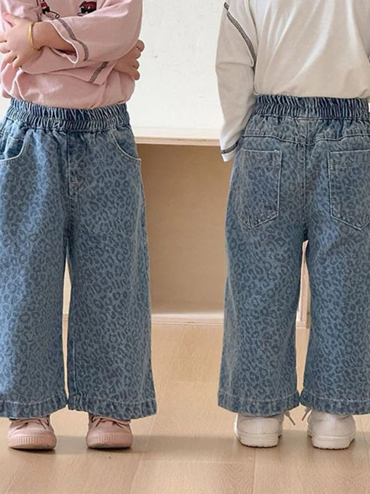 Leopard Wild Denim Pants Leopard Wild Denim Pants by Ante J for Child - catalog view