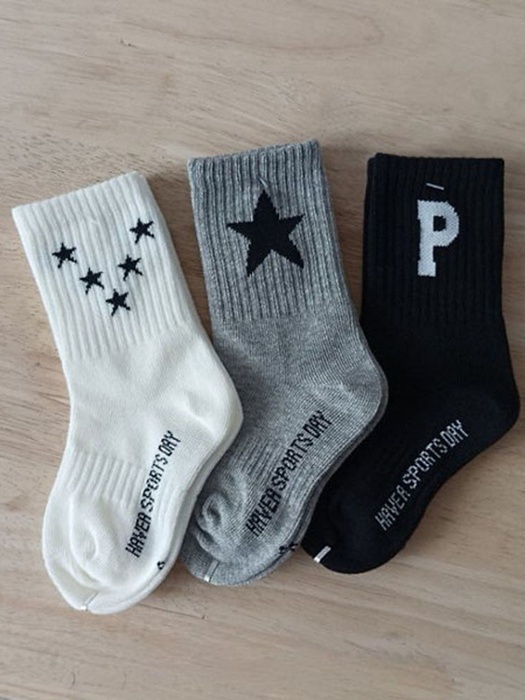 Star Alphabet Socks Set Star Alphabet Socks Set by Ante J for Child - catalog view