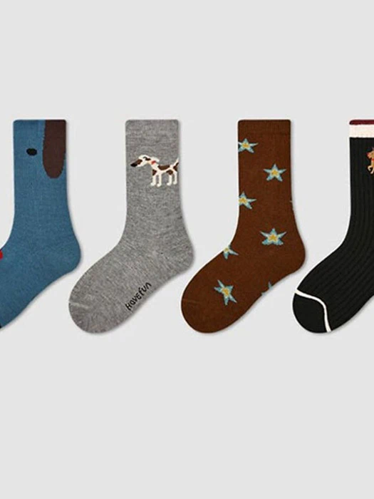 Gray Dog Socks Set Gray Dog Socks Set by Ante J for Child - catalog view
