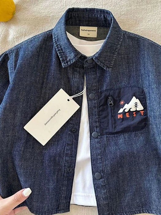 West Mountain Denim Shirt by Ante J for Child - catalog view