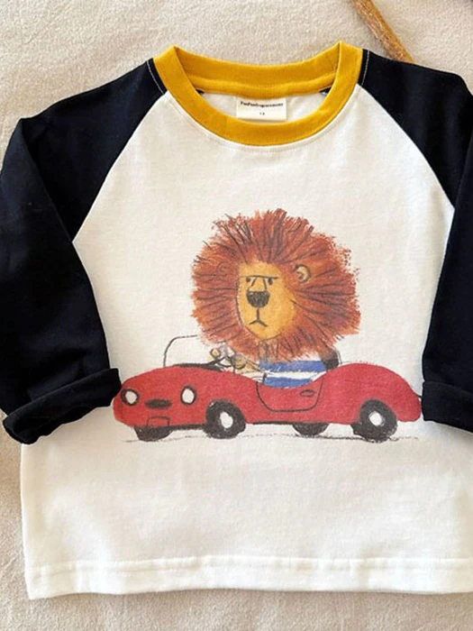 Lion Colorblock Tee Lion Colorblock Tee by Ante J for Child - catalog view