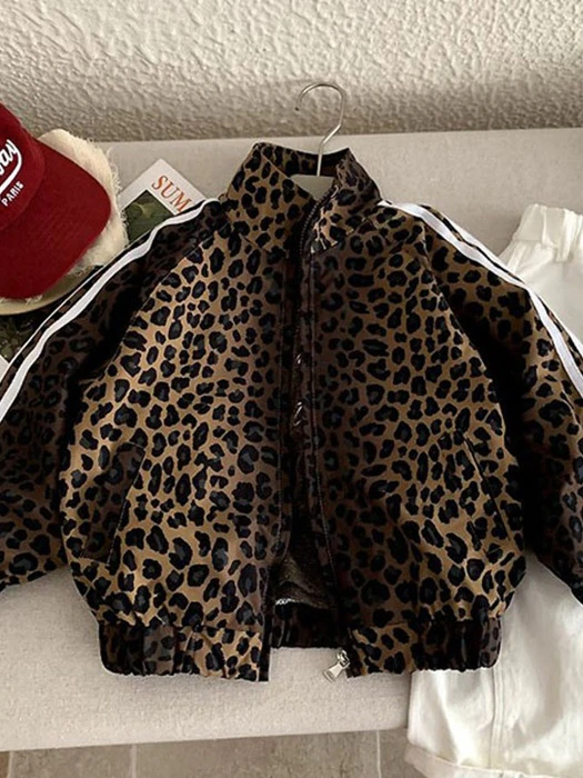 Three Line Leopard Jacket Three Line Leopard Jacket by Ante J for Child - catalog view