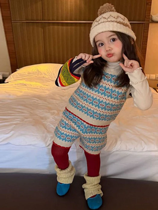 Retro Island Knit Top & Bottom Set by Ante J for Child - catalog view