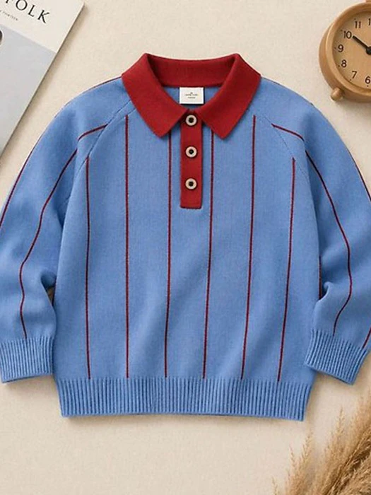 Trendy Striped Collar Knit by Ante J for Child - catalog view