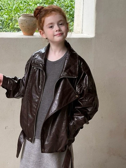 Recen Loose Leather Jacket Recen Loose Leather Jacket by Ante J for Child - catalog view