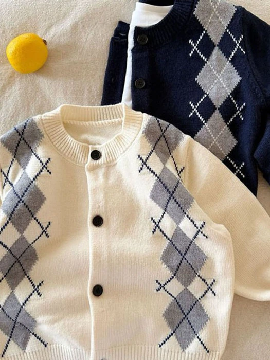 Argyle Classic Cardigan Argyle Classic Cardigan by Ante J for Child - catalog view