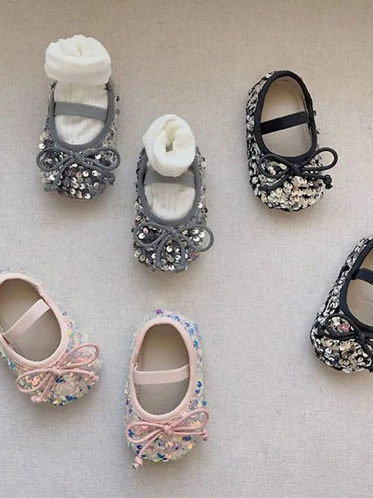 Small Spangle Ribbon Shoes Small Spangle Ribbon Shoes by Ante J for Baby - catalog view