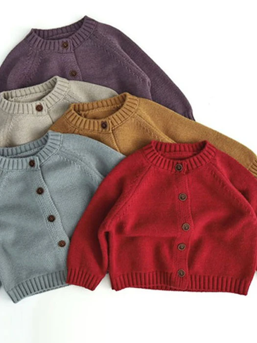Basic Round Cardigan Basic Round Cardigan by Ante J for Child - catalog view