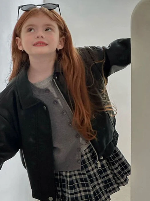 Jennie Leather Jacket by Ante J for Child - catalog view