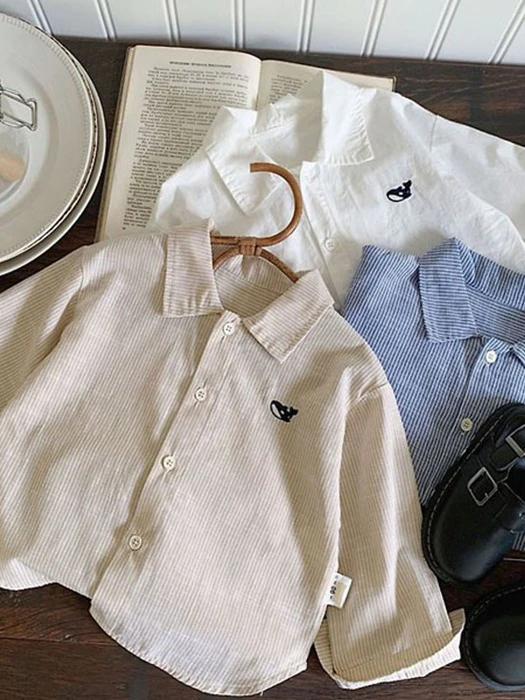 Whale Embroidery Shirt by Ante J for Child - catalog view