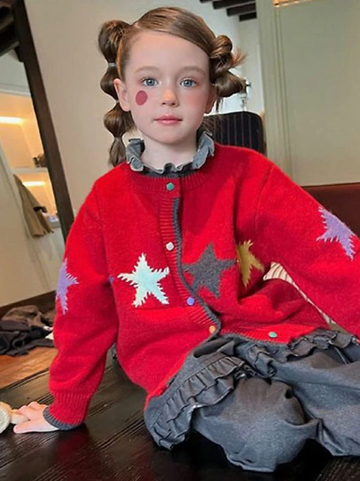 Colorful Star Cardigan Colorful Star Cardigan by Ante J for Child - catalog view