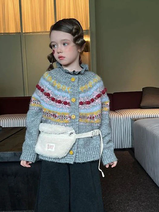 Princess Jacquard Cardigan Princess Jacquard Cardigan by Ante J for Child - catalog view