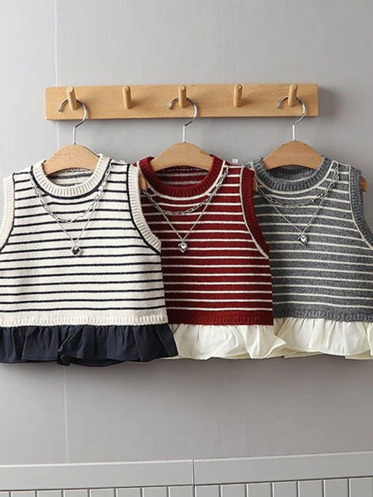 Heart Necklace Knit Vest Heart Necklace Knit Vest by Tony for Child - catalog view