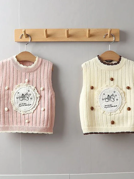 Pom-Pom Knit Vest Pom-Pom Knit Vest by Tony for Child - catalog view
