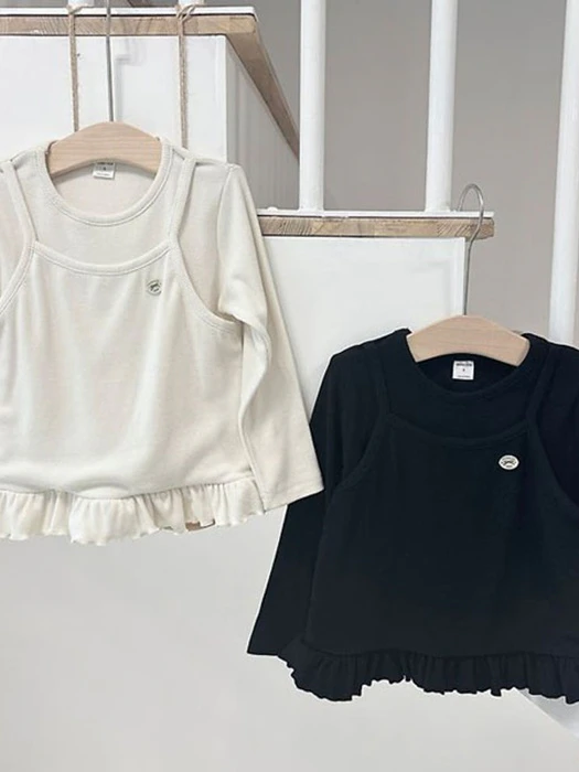 Ruffle Double Layer Tee Ruffle Double Layer Tee by Mong Kok for Child - catalog view
