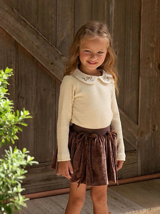 Ribbon Ribbed Tee Ribbon Ribbed Tee by Nounou for Child - catalog view