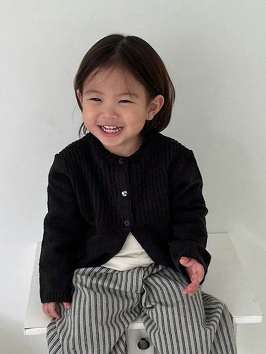 Ribbed Knit Cardigan Ribbed Knit Cardigan by Guru Guru for Baby - catalog view