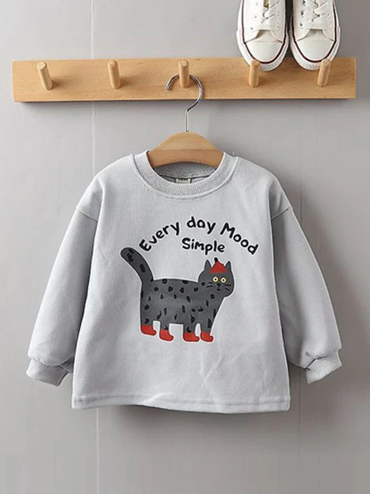 Gray Cat Sweatshirt Gray Cat Sweatshirt by Tony for Child - catalog view