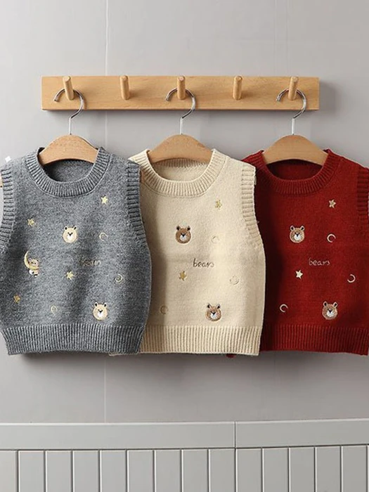 Knit Teddy Bear Star Vest Knit Teddy Bear Star Vest by Tony for Child - catalog view